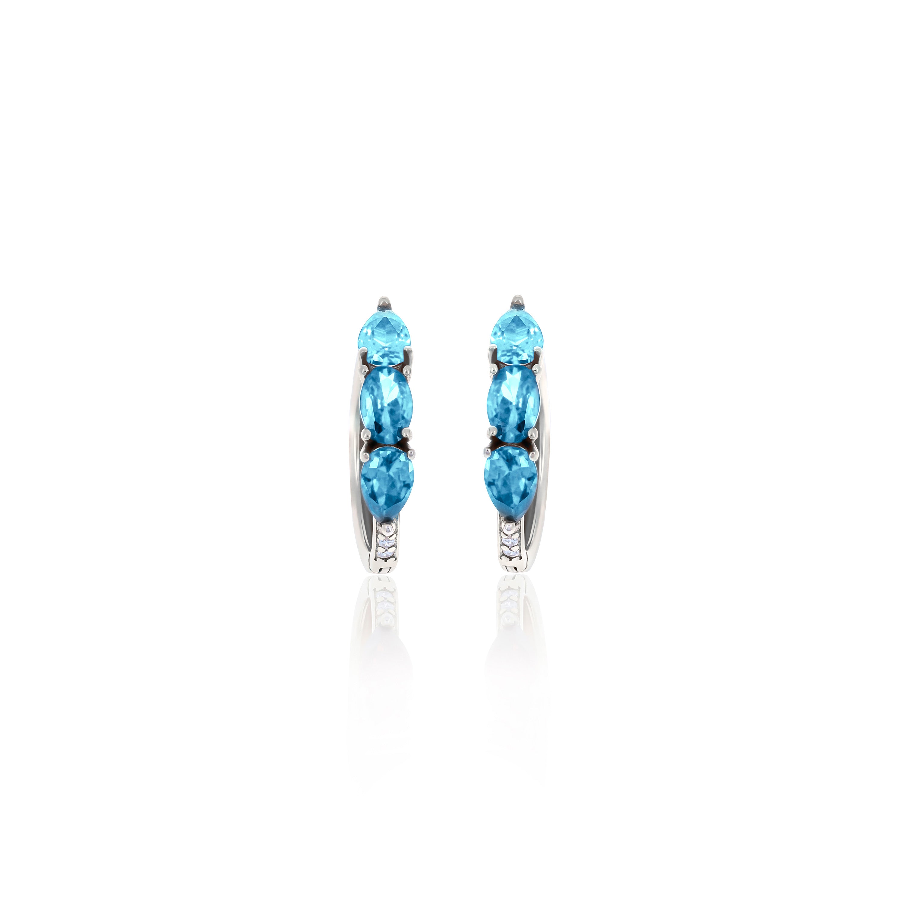 Hoop Birthstone Earrings- ER02
