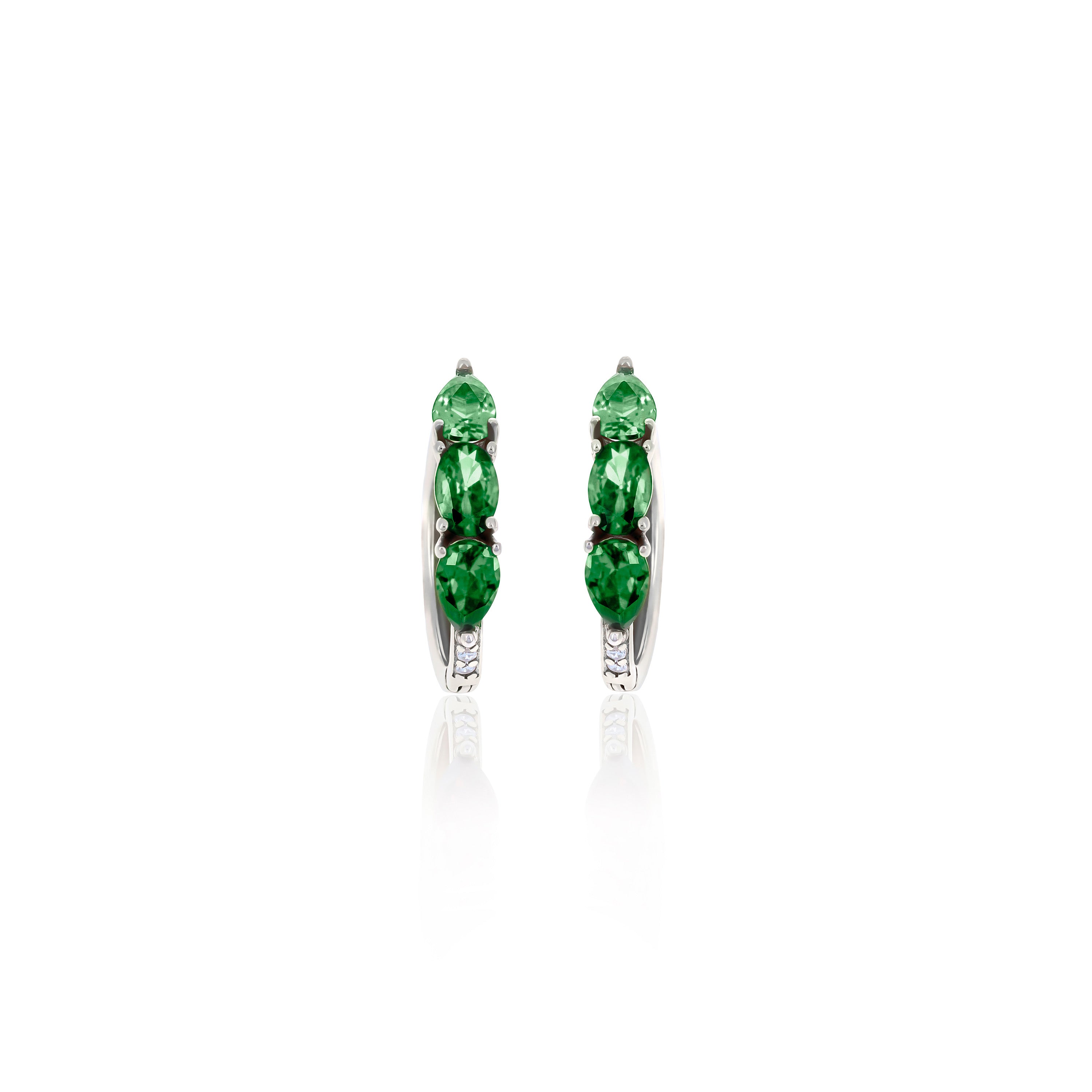Hoop Birthstone Earrings- ER02
