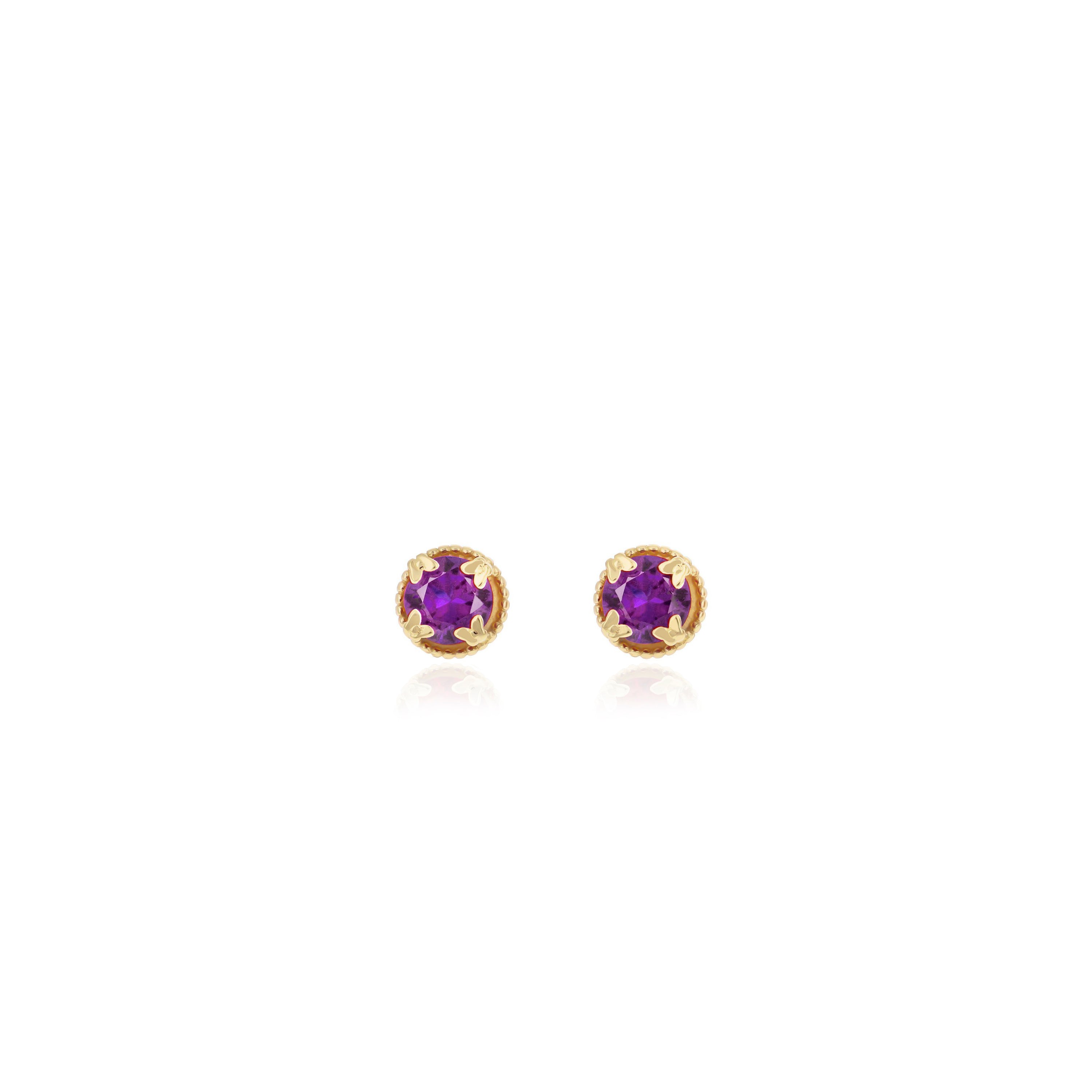 Butterfly Birthstone Stud Earrings- ER11