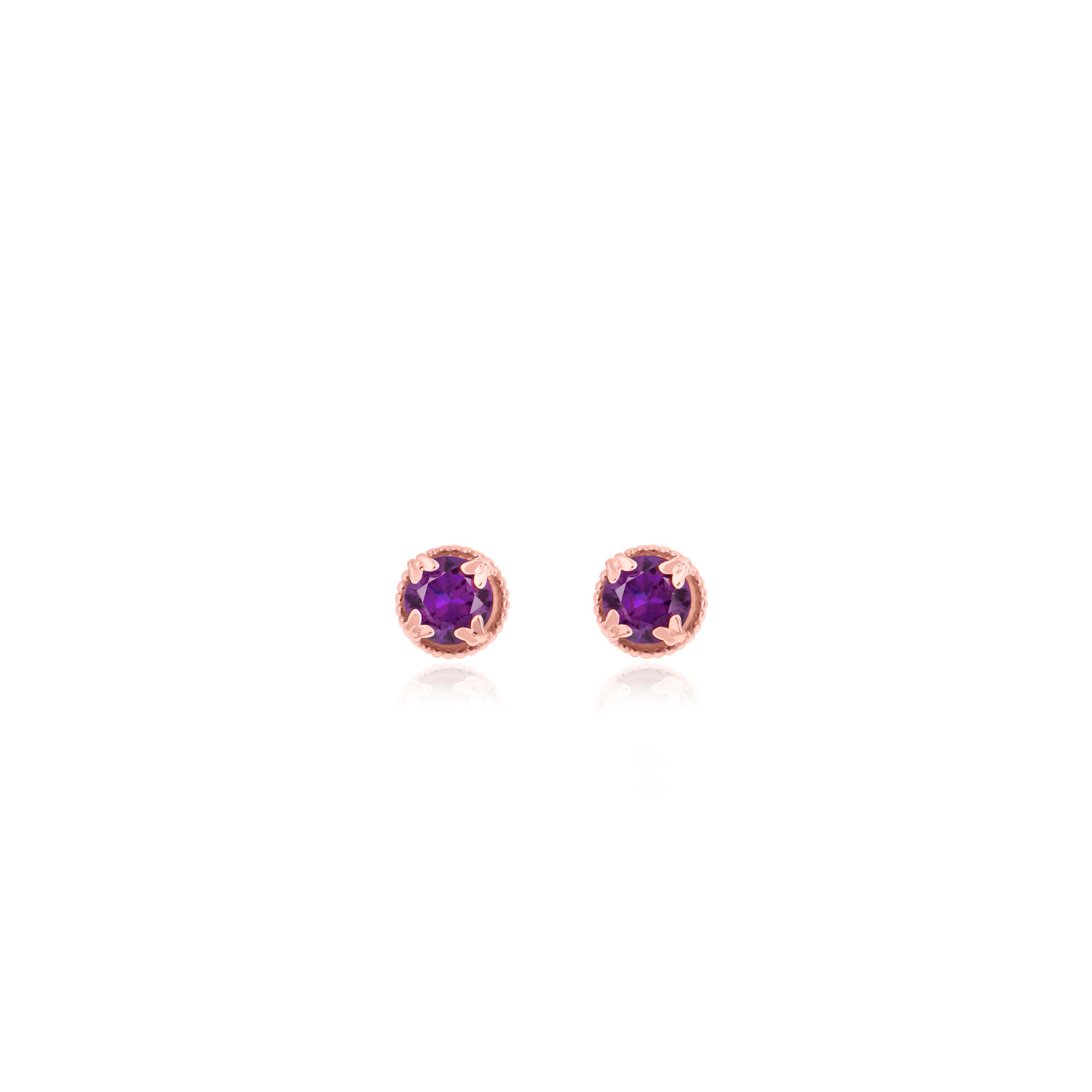 Butterfly Birthstone Stud Earrings- ER11