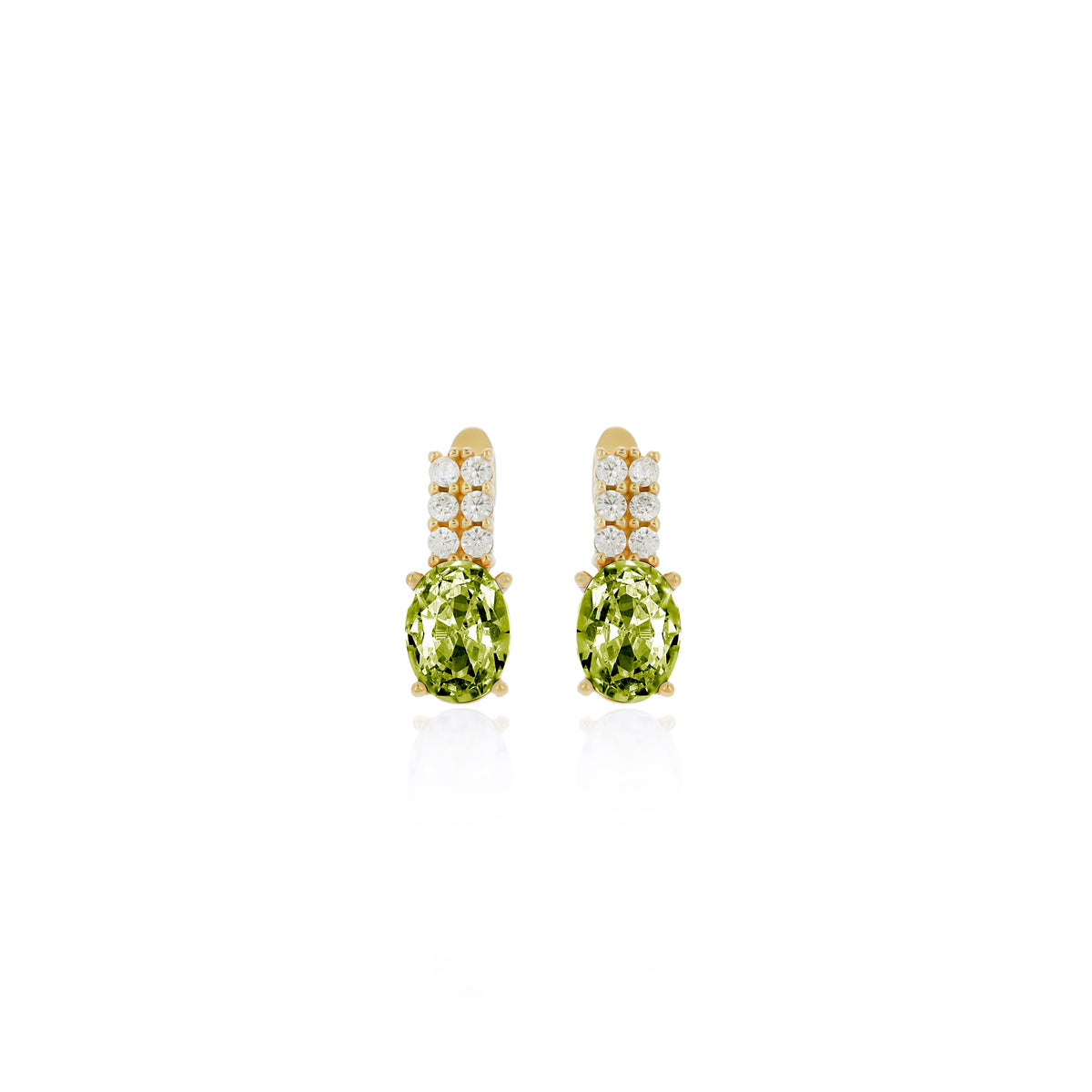 Sterling Silver Birthstone Drop Stud Earrings