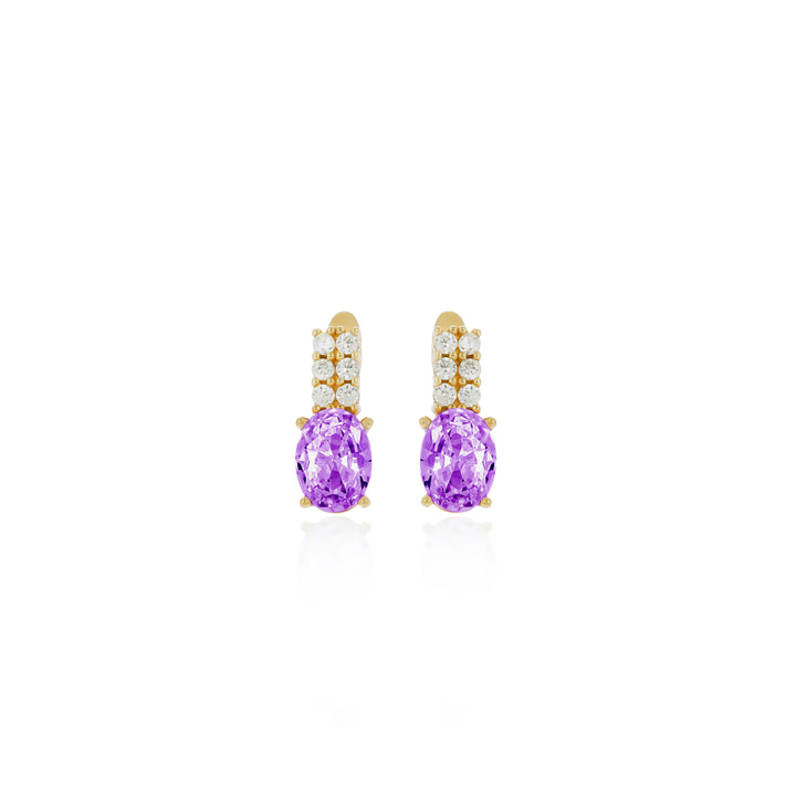 Women Personalized Sterling Silver Birthstone Earrings- ER19