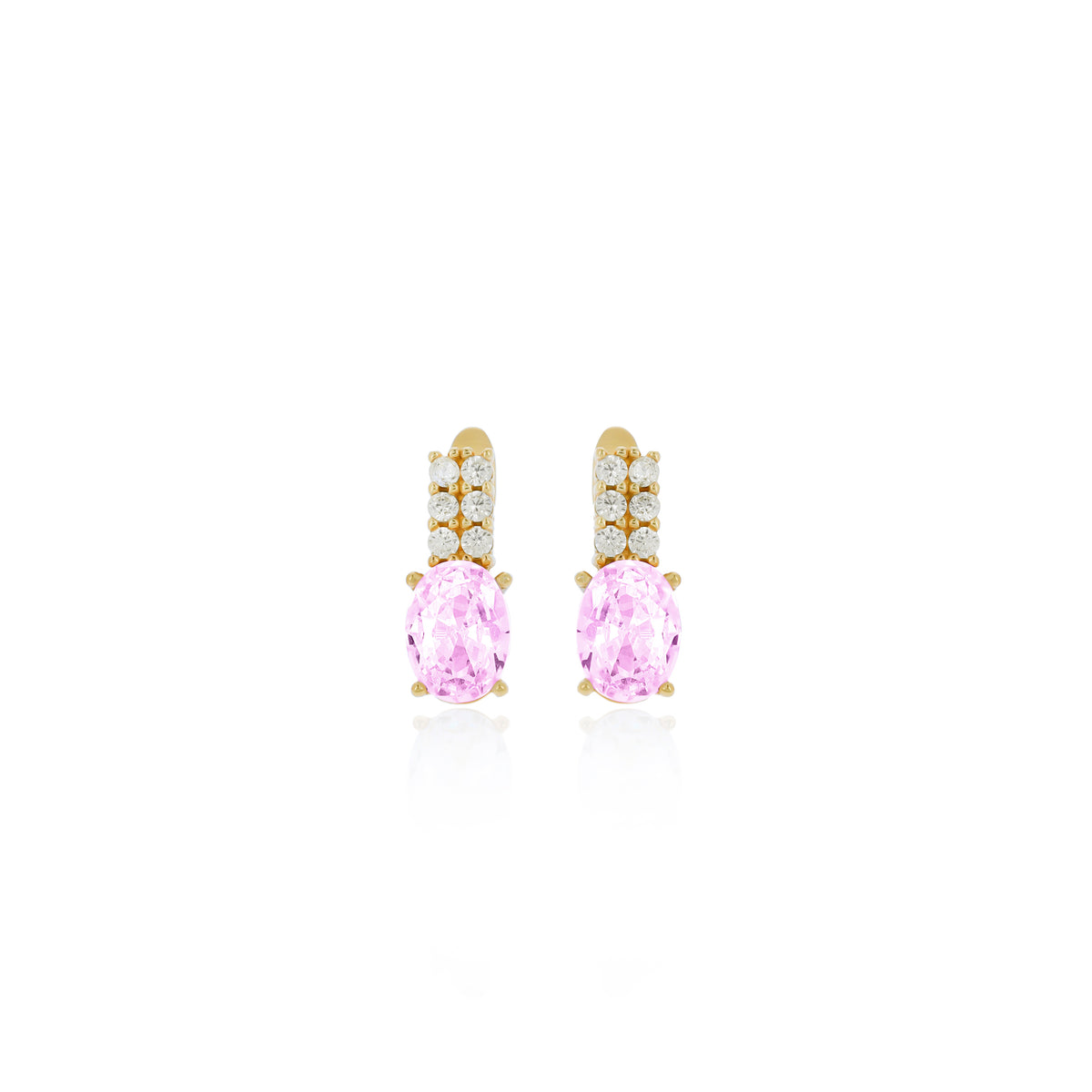 Sterling Silver Birthstone Drop Stud Earrings