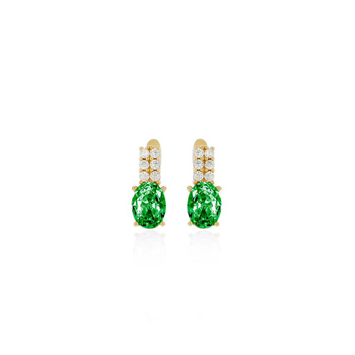 Women Personalized Sterling Silver Birthstone Earrings- ER19