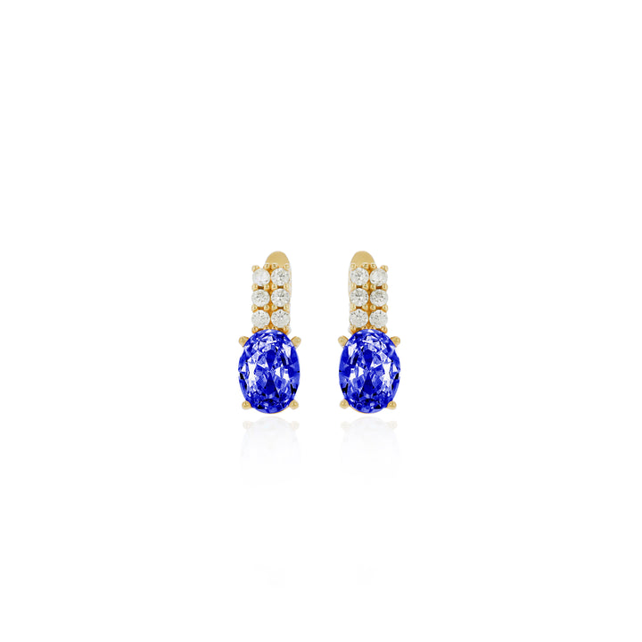 Women Personalized Sterling Silver Birthstone Earrings- ER19