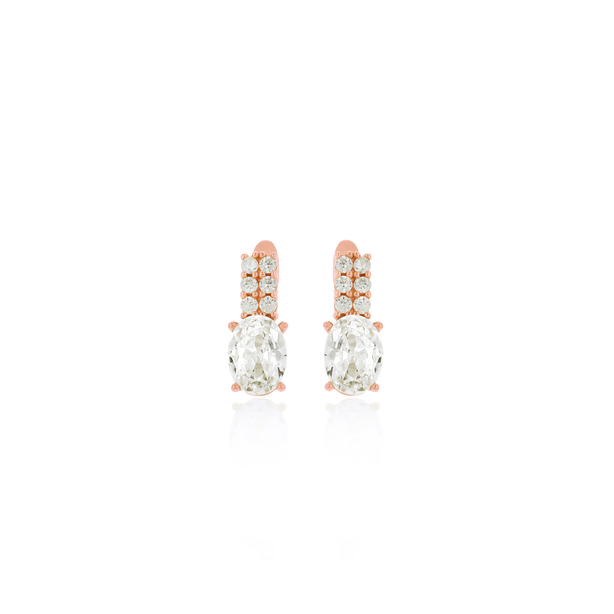 Sterling Silver Birthstone Drop Stud Earrings