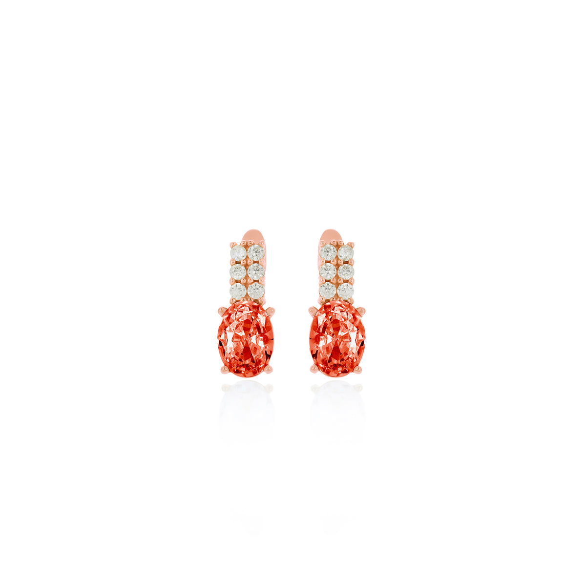 Sterling Silver Birthstone Drop Stud Earrings