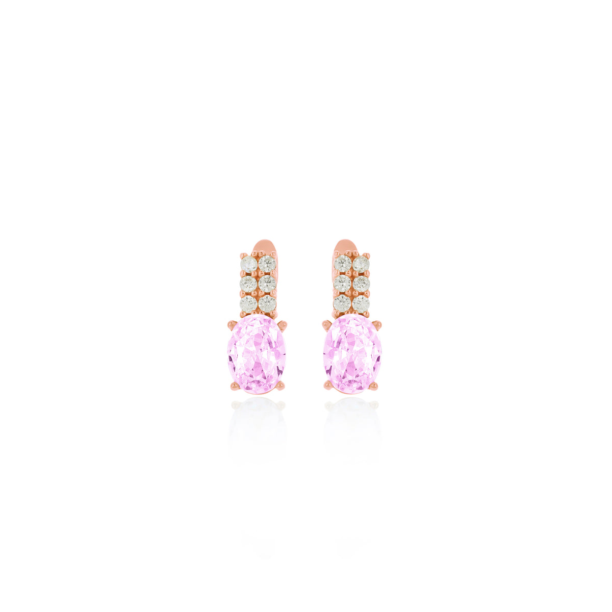 Sterling Silver Birthstone Drop Stud Earrings