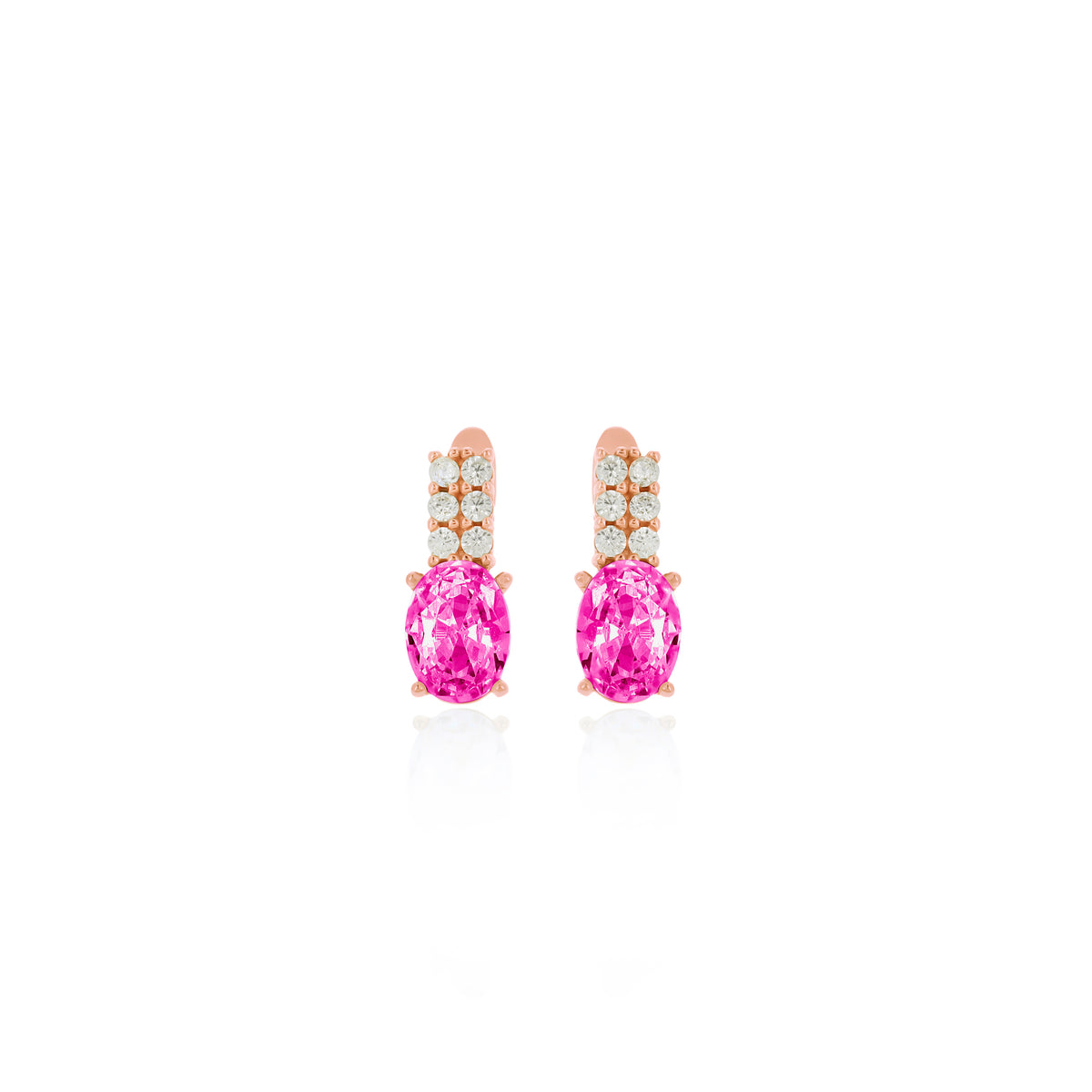 Sterling Silver Birthstone Drop Stud Earrings