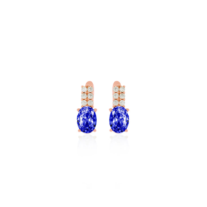 Women Personalized Sterling Silver Birthstone Earrings- ER19
