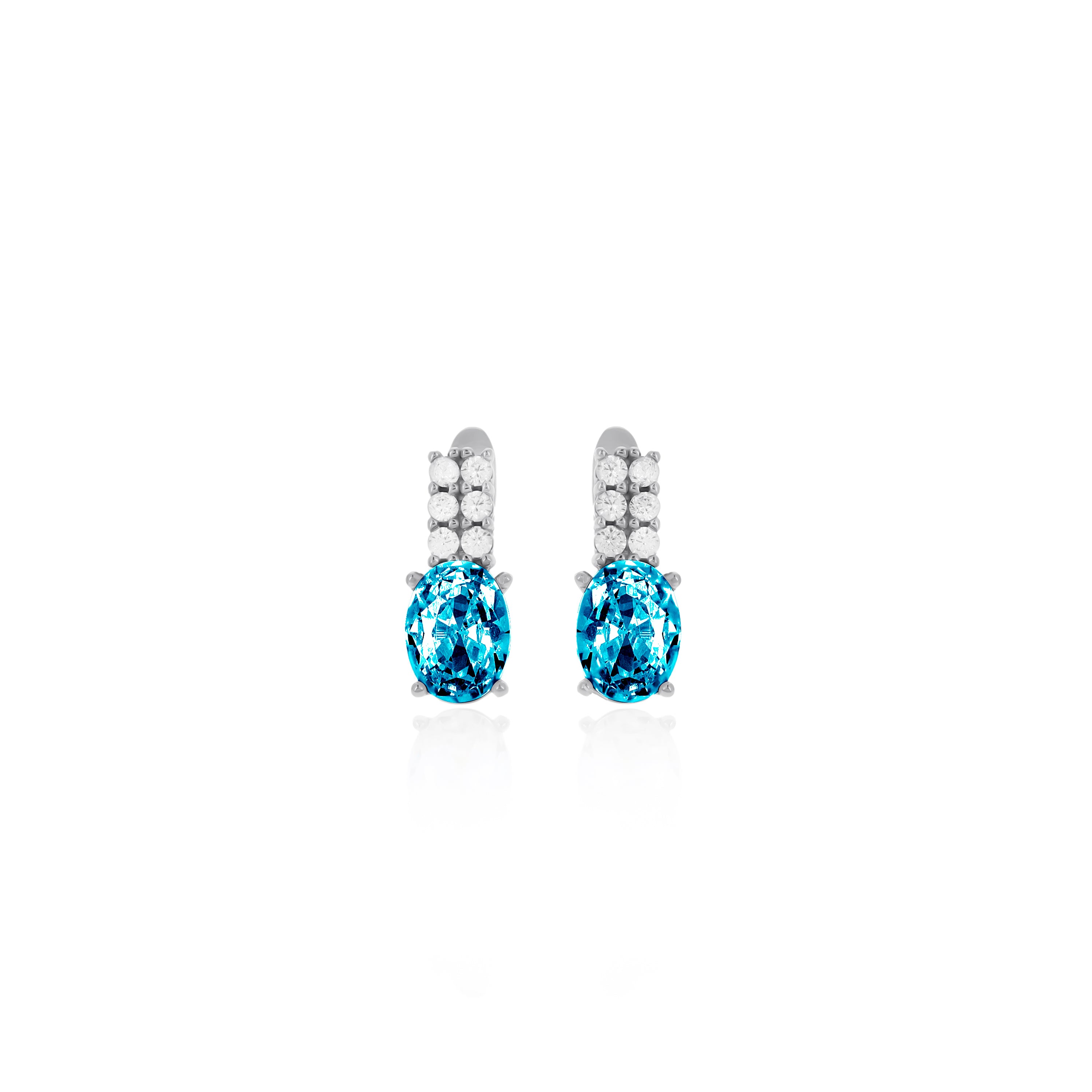 Women Personalized Sterling Silver Birthstone Earrings- ER19