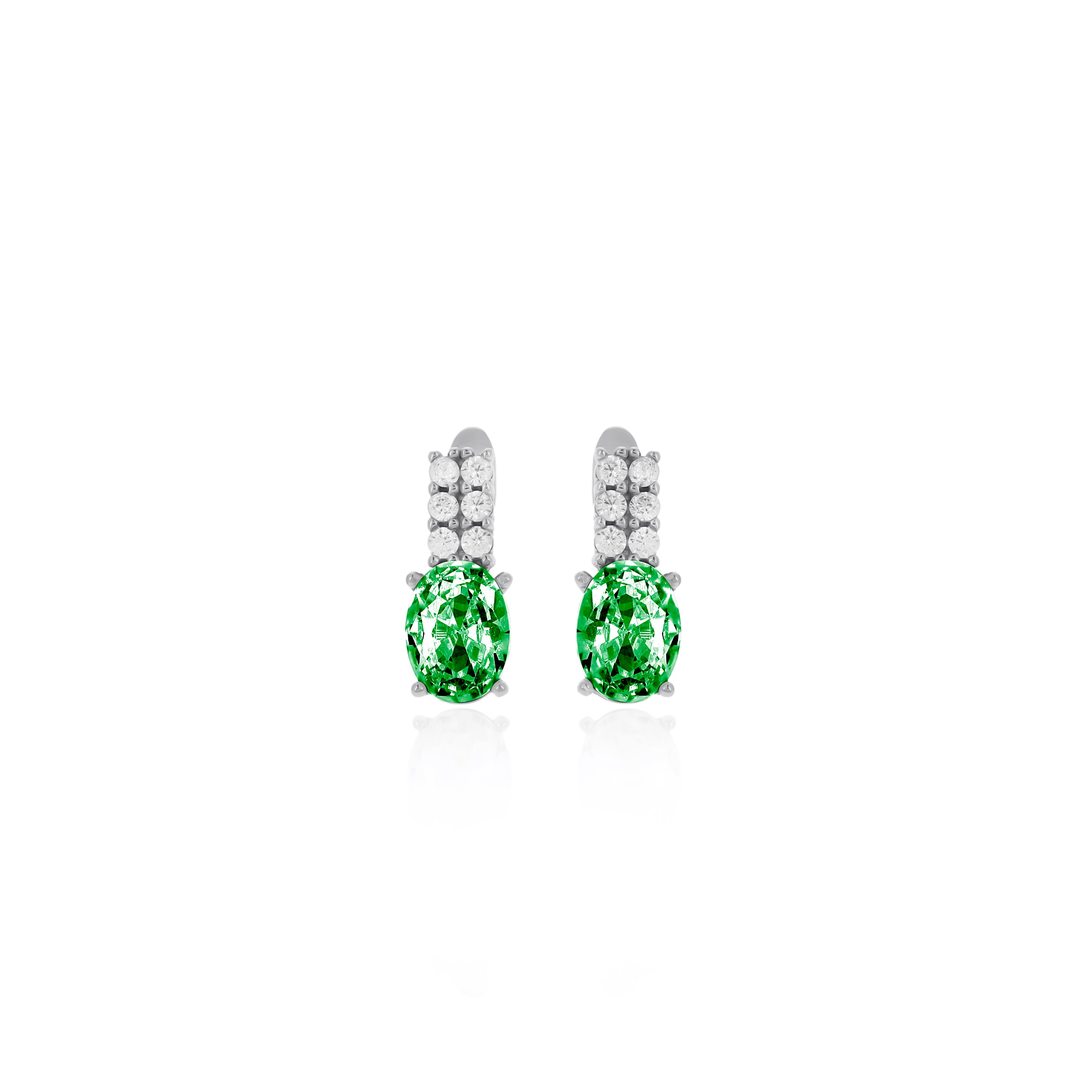 Women Personalized Sterling Silver Birthstone Earrings- ER19