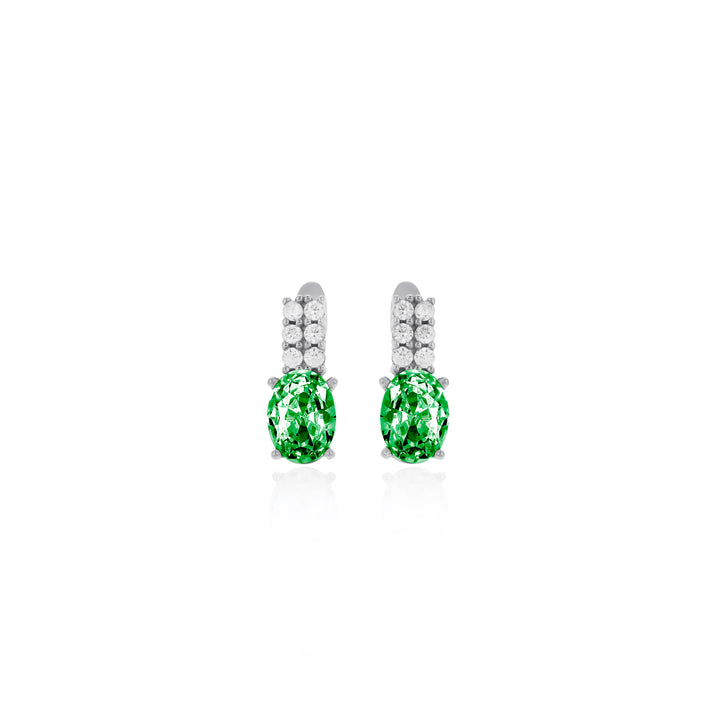 Women Personalized Sterling Silver Birthstone Earrings- ER19