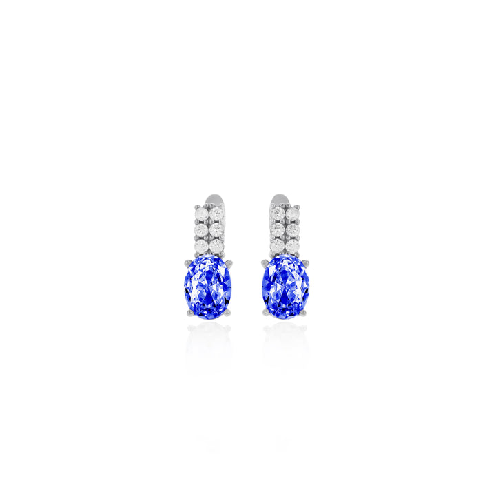 Women Personalized Sterling Silver Birthstone Earrings- ER19