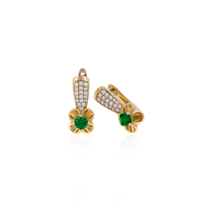Dangle Flower Birthstone Earrings- ER26
