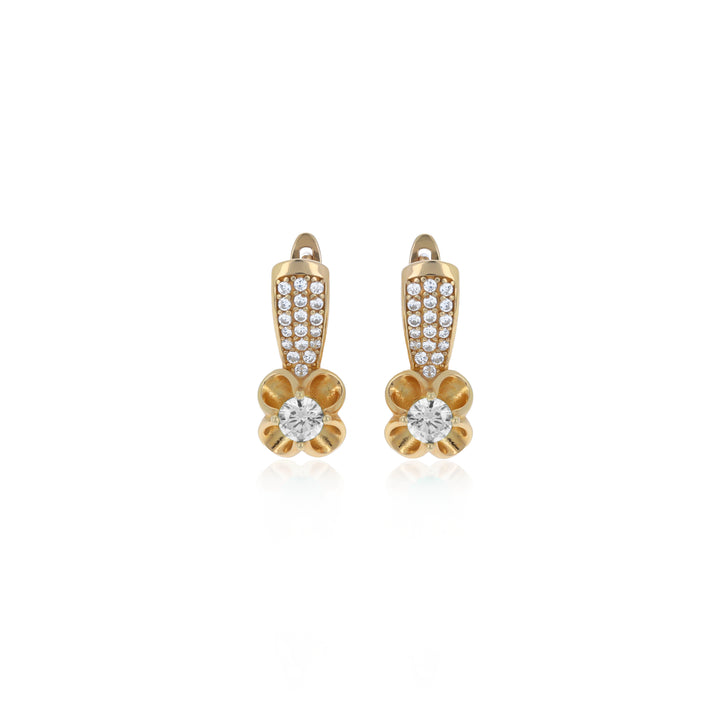 Dangle Flower Birthstone Earrings- ER26
