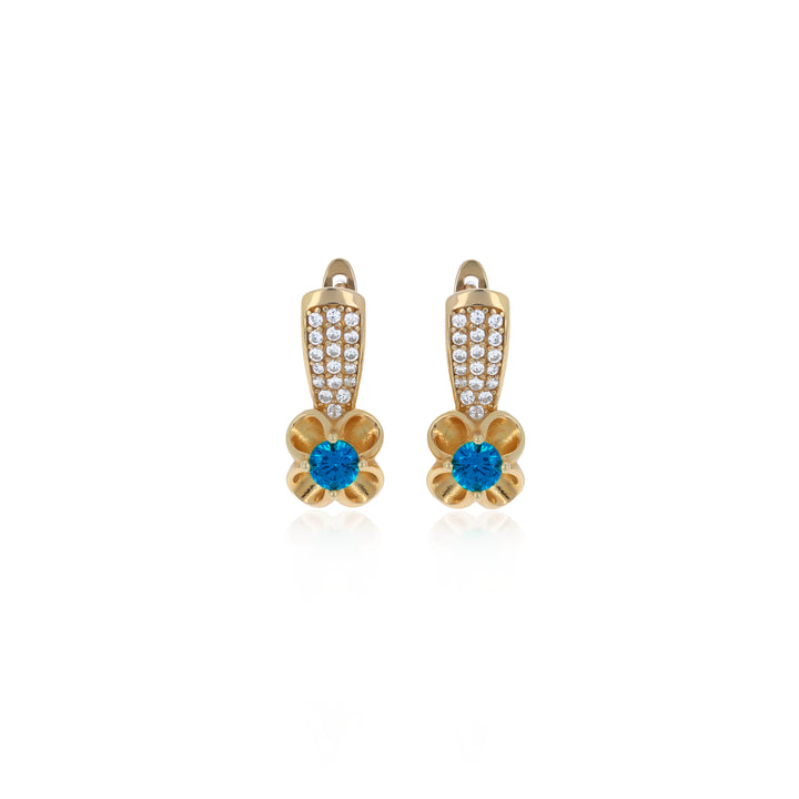 Dangle Flower Birthstone Earrings- ER26