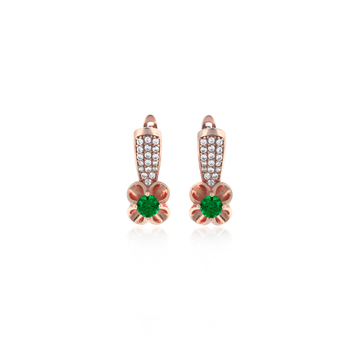 Dangle Flower Birthstone Earrings- ER26