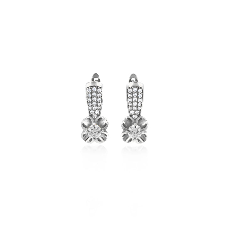 Dangle Flower Birthstone Earrings- ER26