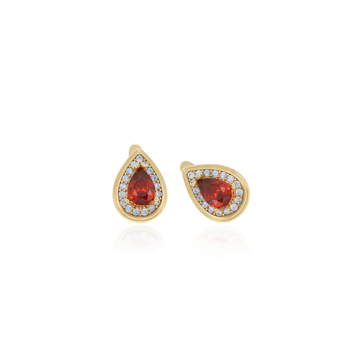 Drop shaped birthstone earrings- ER2