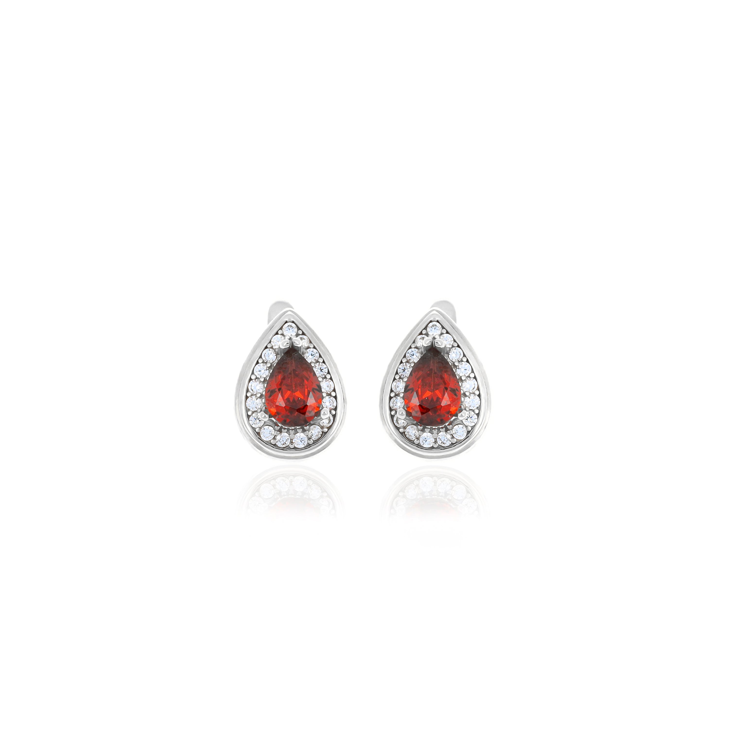 Drop shaped birthstone earrings- ER2