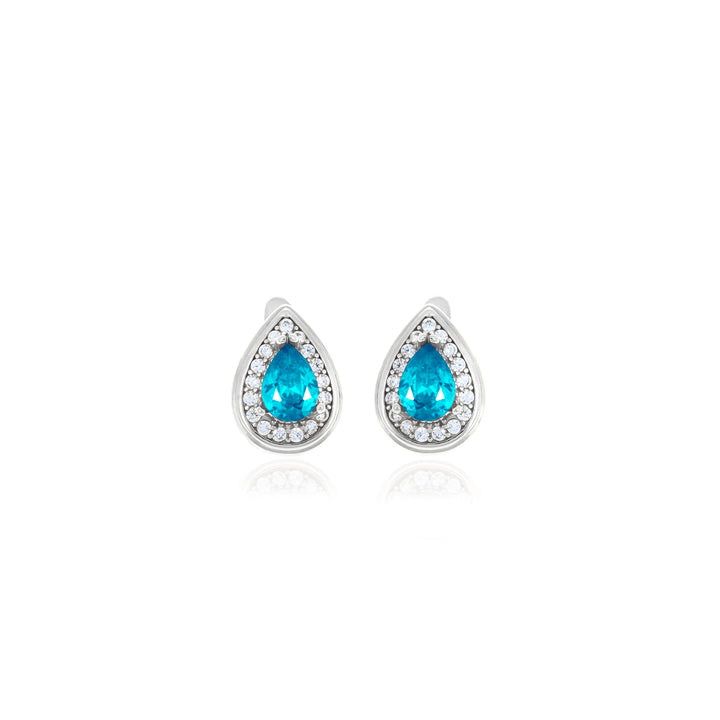 Drop shaped birthstone earrings- ER2