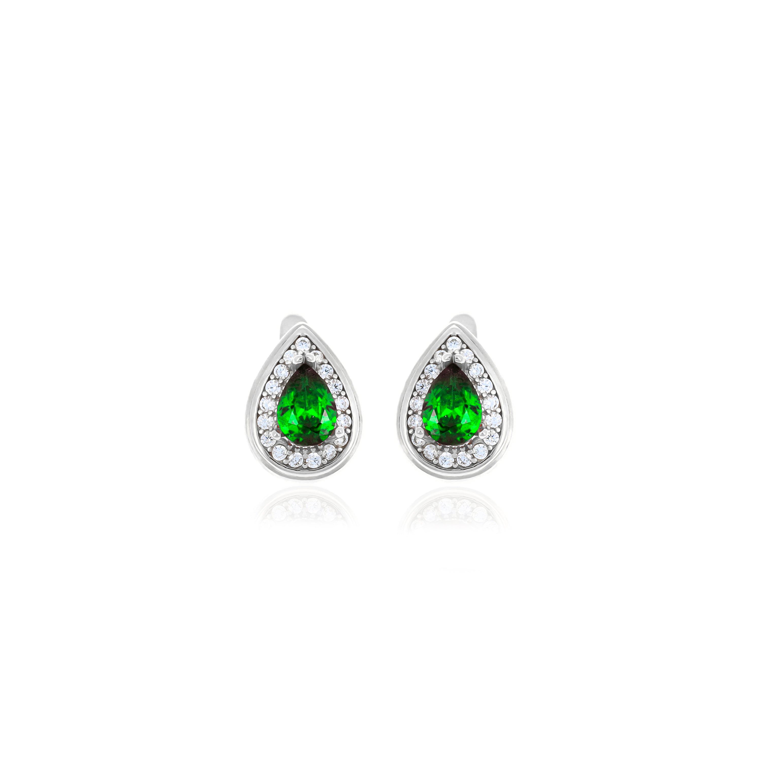 Drop shaped birthstone earrings- ER2