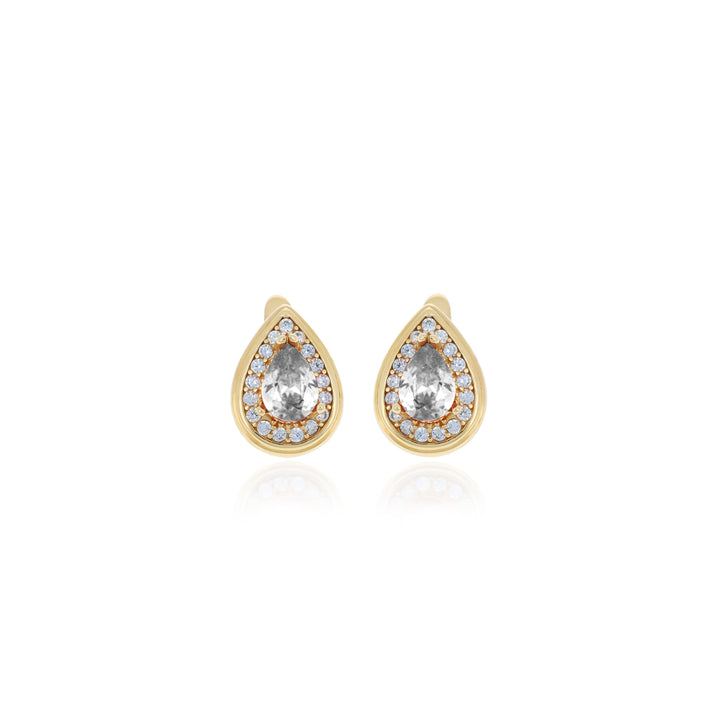 Drop shaped birthstone earrings- ER2