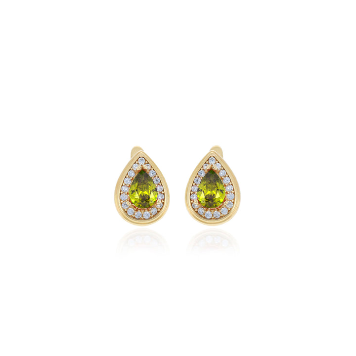 Drop shaped birthstone earrings- ER2