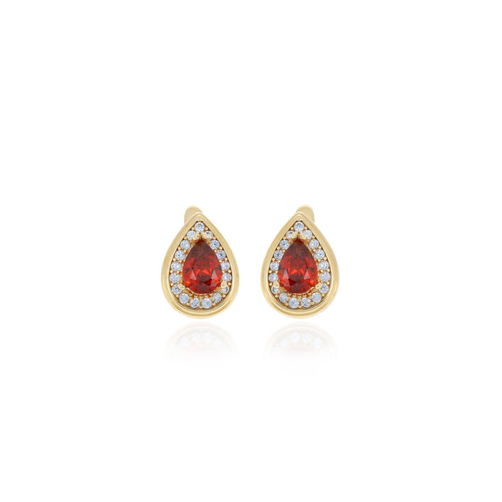 Drop shaped birthstone earrings- ER2