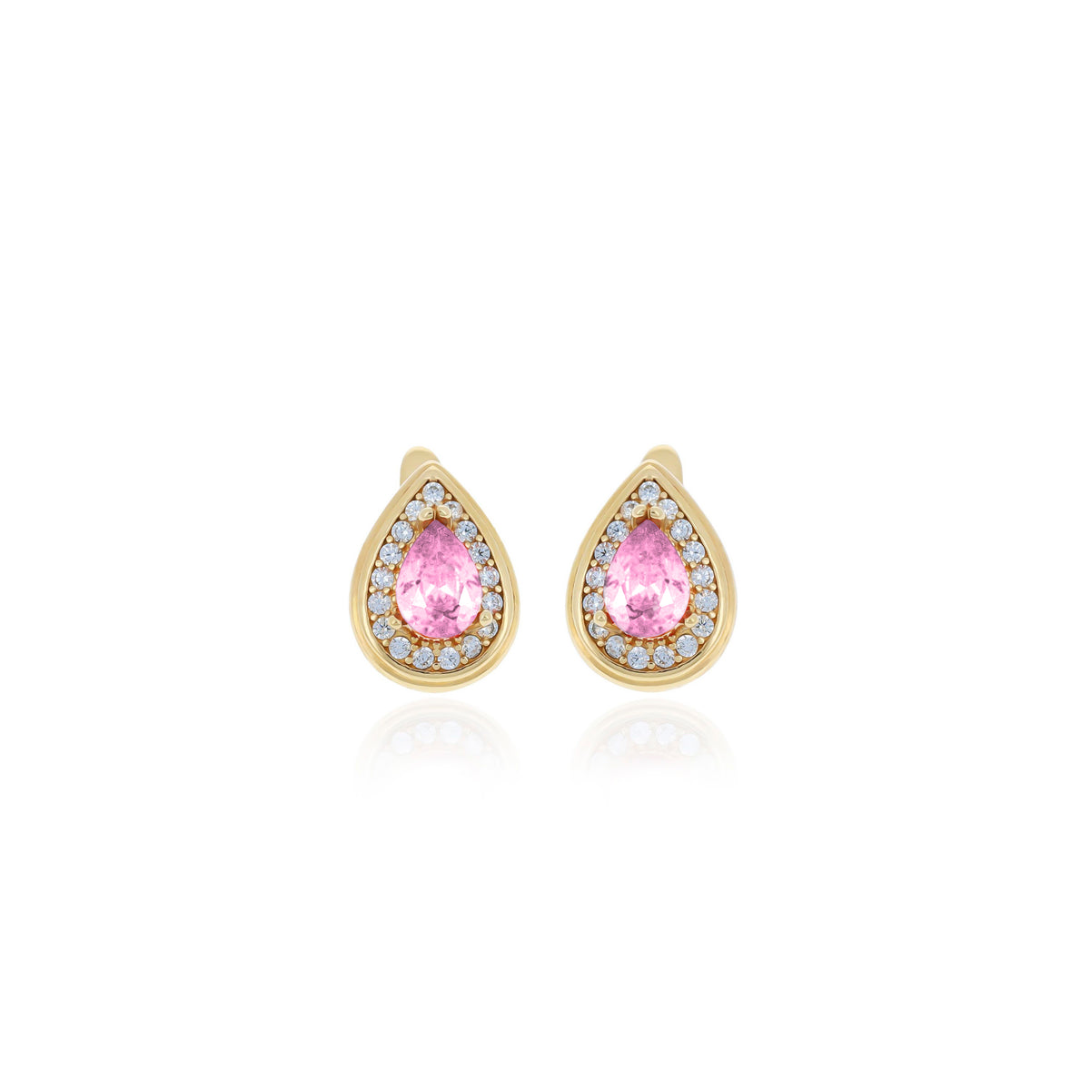 Sterling Silver Teardrop Birthstone Stud Earrings