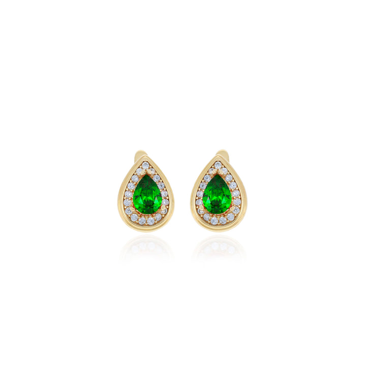Drop shaped birthstone earrings- ER2