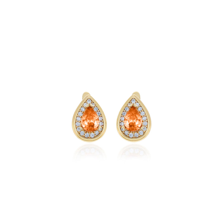 Drop shaped birthstone earrings- ER2