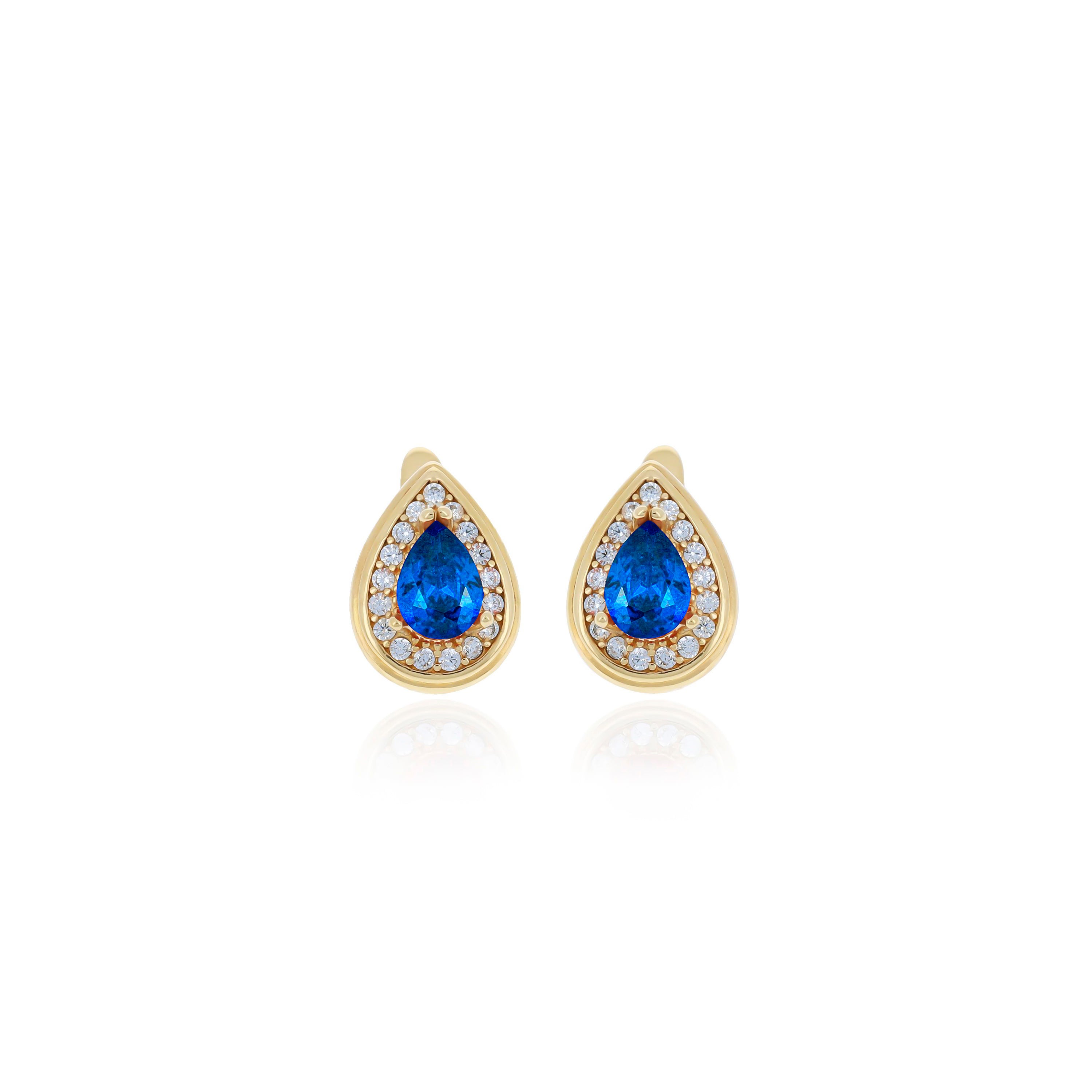 Drop shaped birthstone earrings- ER2