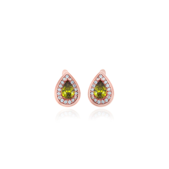 Drop shaped birthstone earrings- ER2