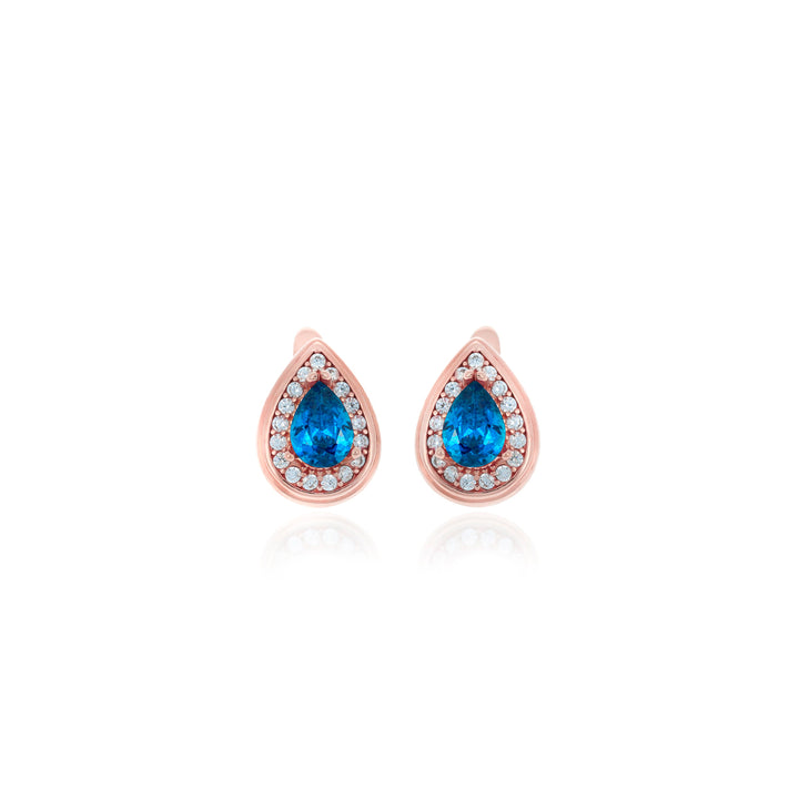 Drop shaped birthstone earrings- ER2