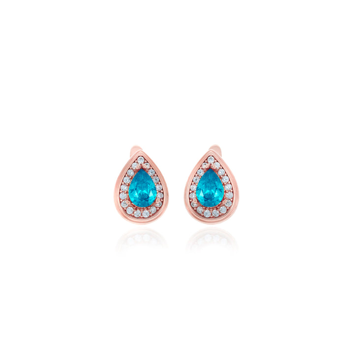 Drop shaped birthstone earrings- ER2