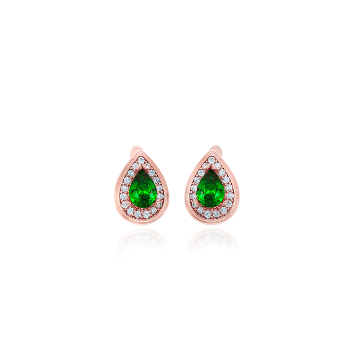 Sterling Silver Teardrop Birthstone Stud Earrings