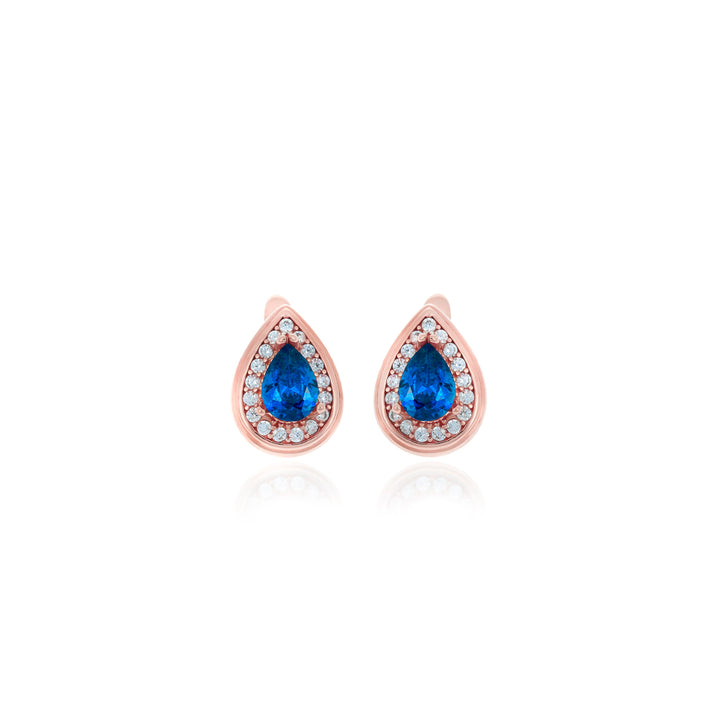Drop shaped birthstone earrings- ER2