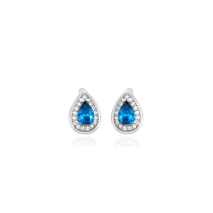 Drop shaped birthstone earrings- ER2