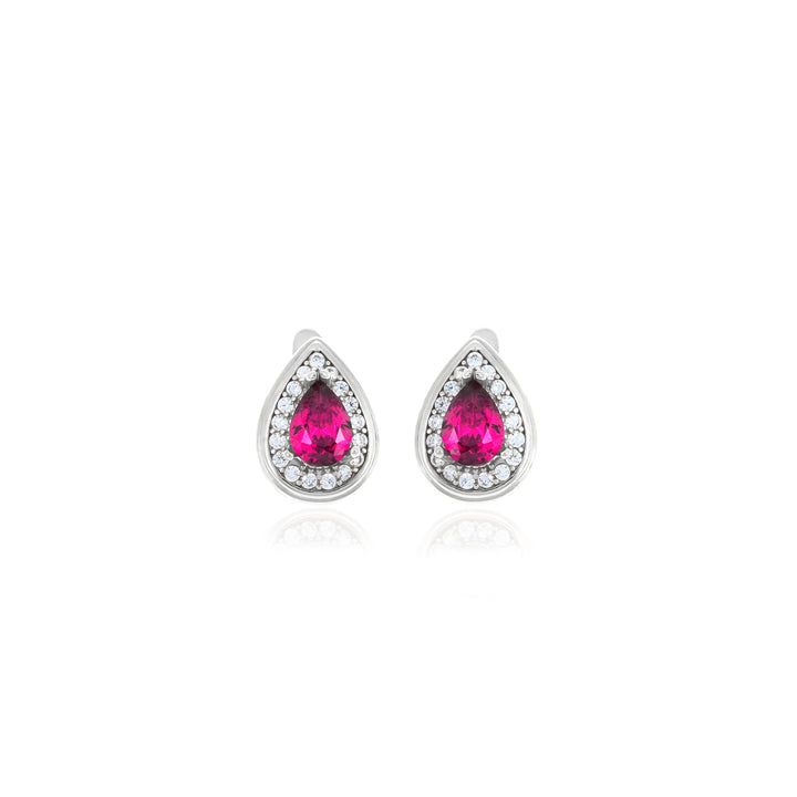 Drop shaped birthstone earrings- ER2