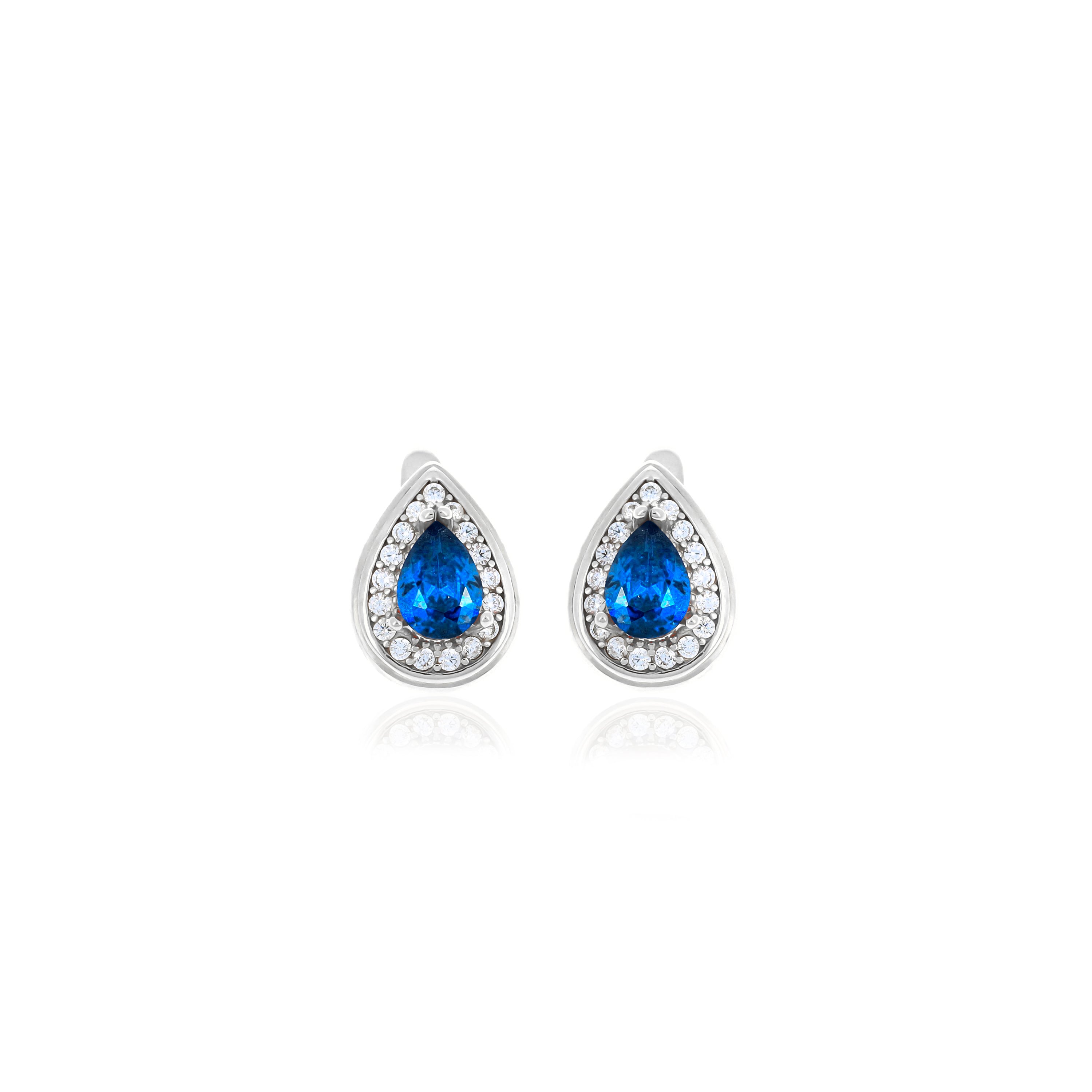 Drop shaped birthstone earrings- ER2