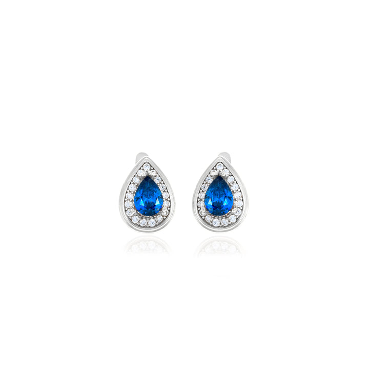 Drop shaped birthstone earrings- ER2