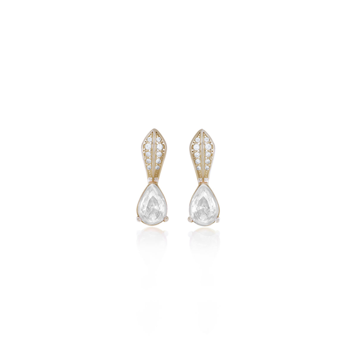 Sterling Silver Teardrop Birthstone Drop Earrings