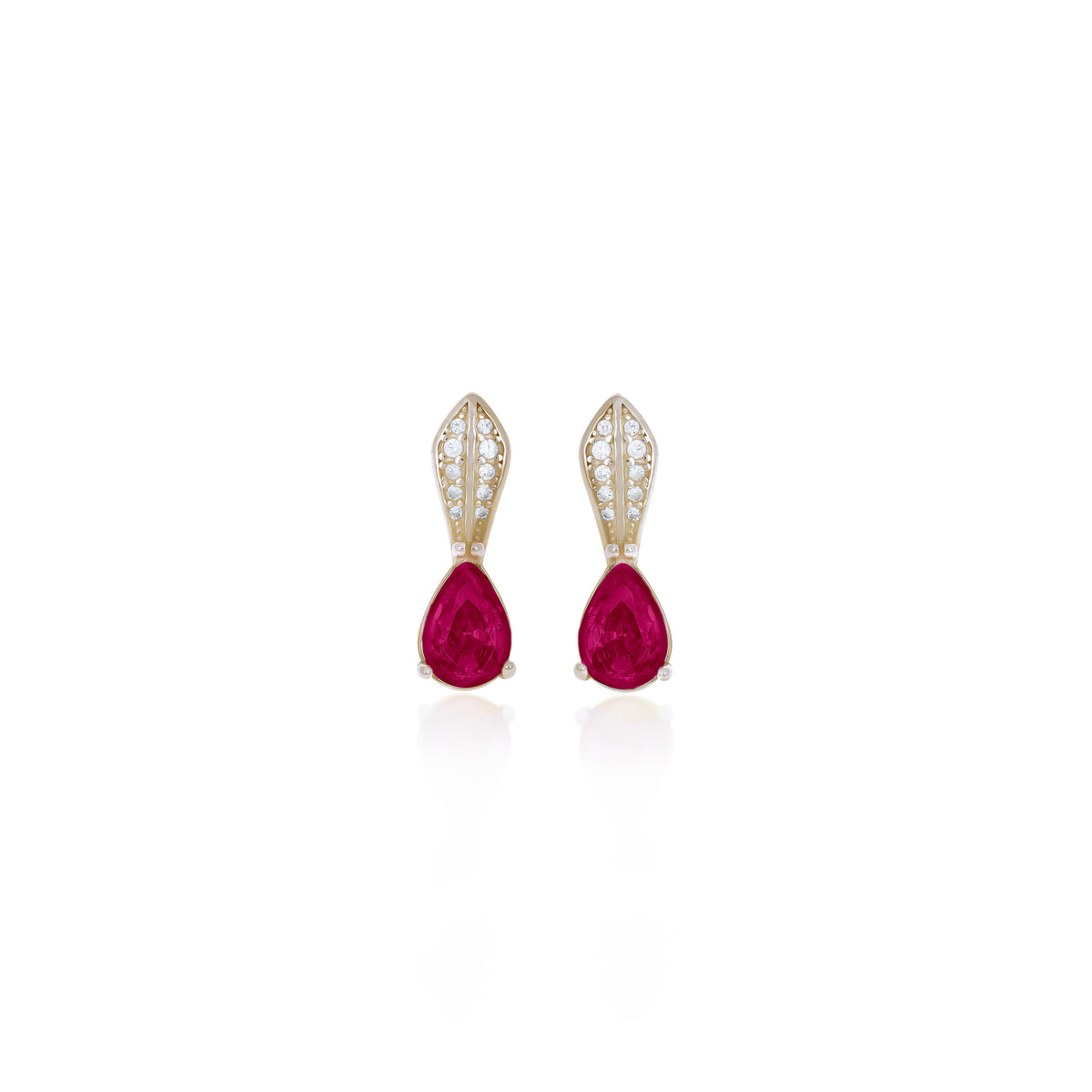 Sterling Silver Teardrop Birthstone Drop Earrings