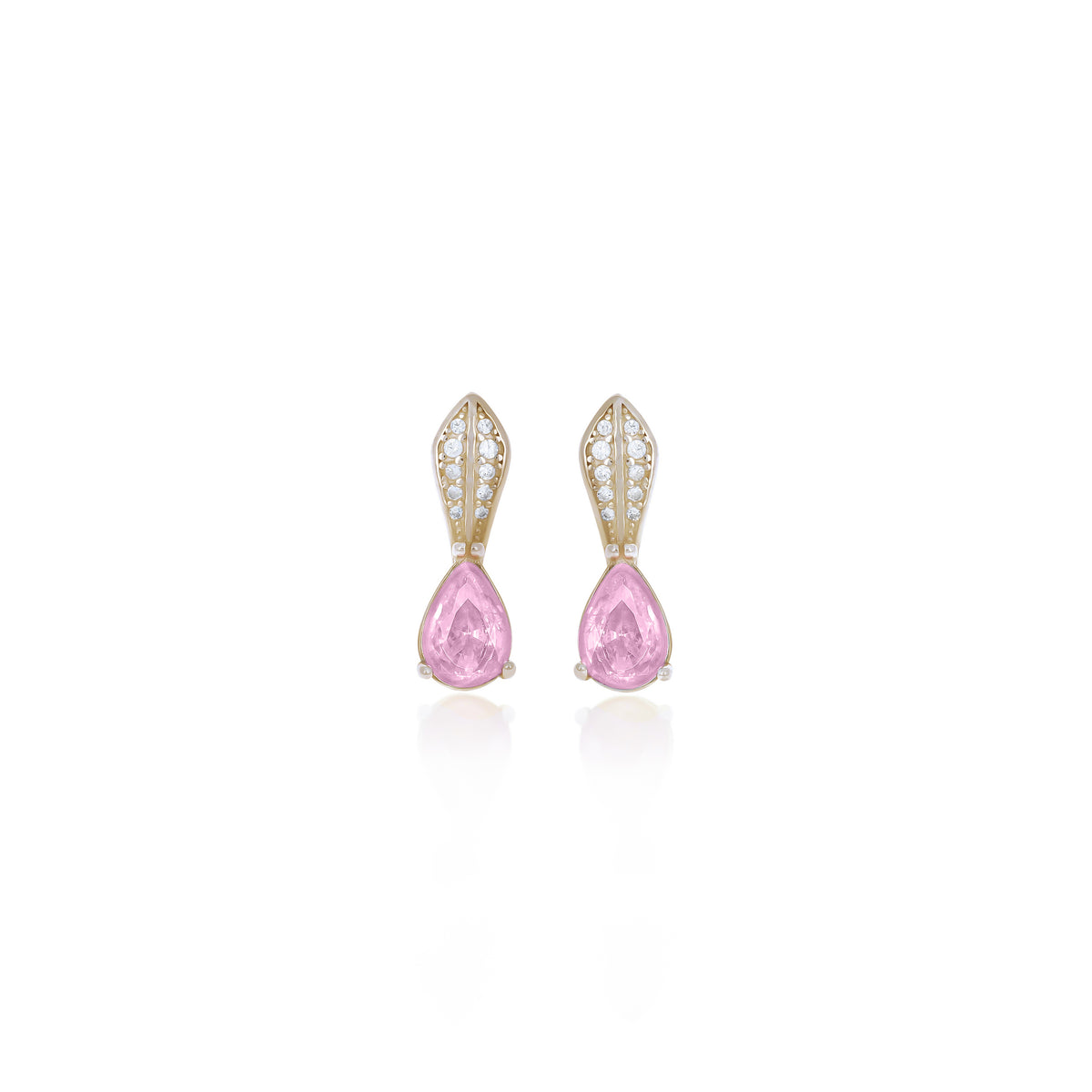 Sterling Silver Teardrop Birthstone Drop Earrings