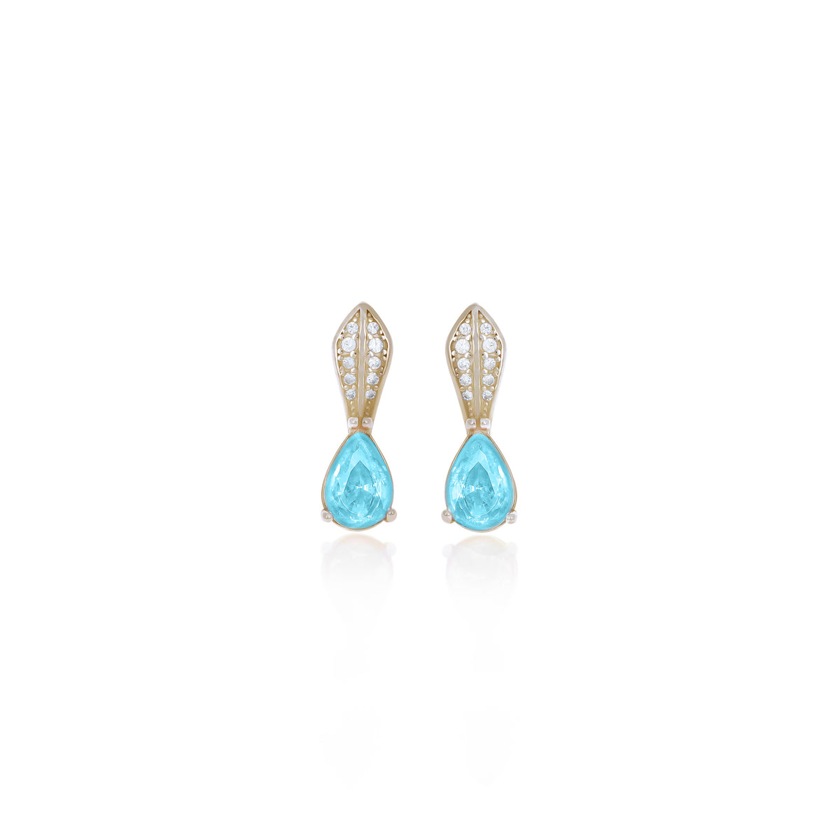 Sterling Silver Teardrop Birthstone Drop Earrings