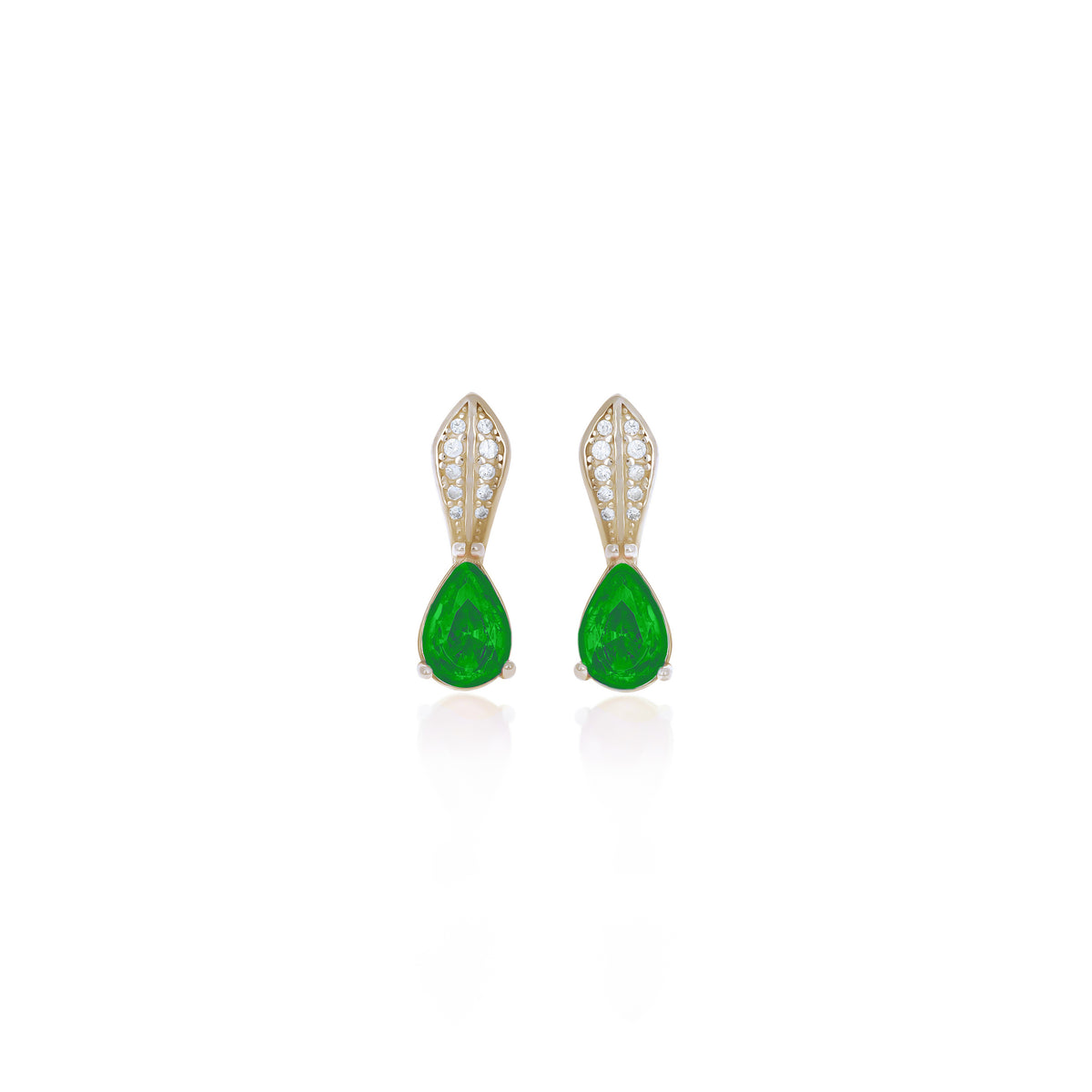 Sterling Silver Teardrop Birthstone Drop Earrings