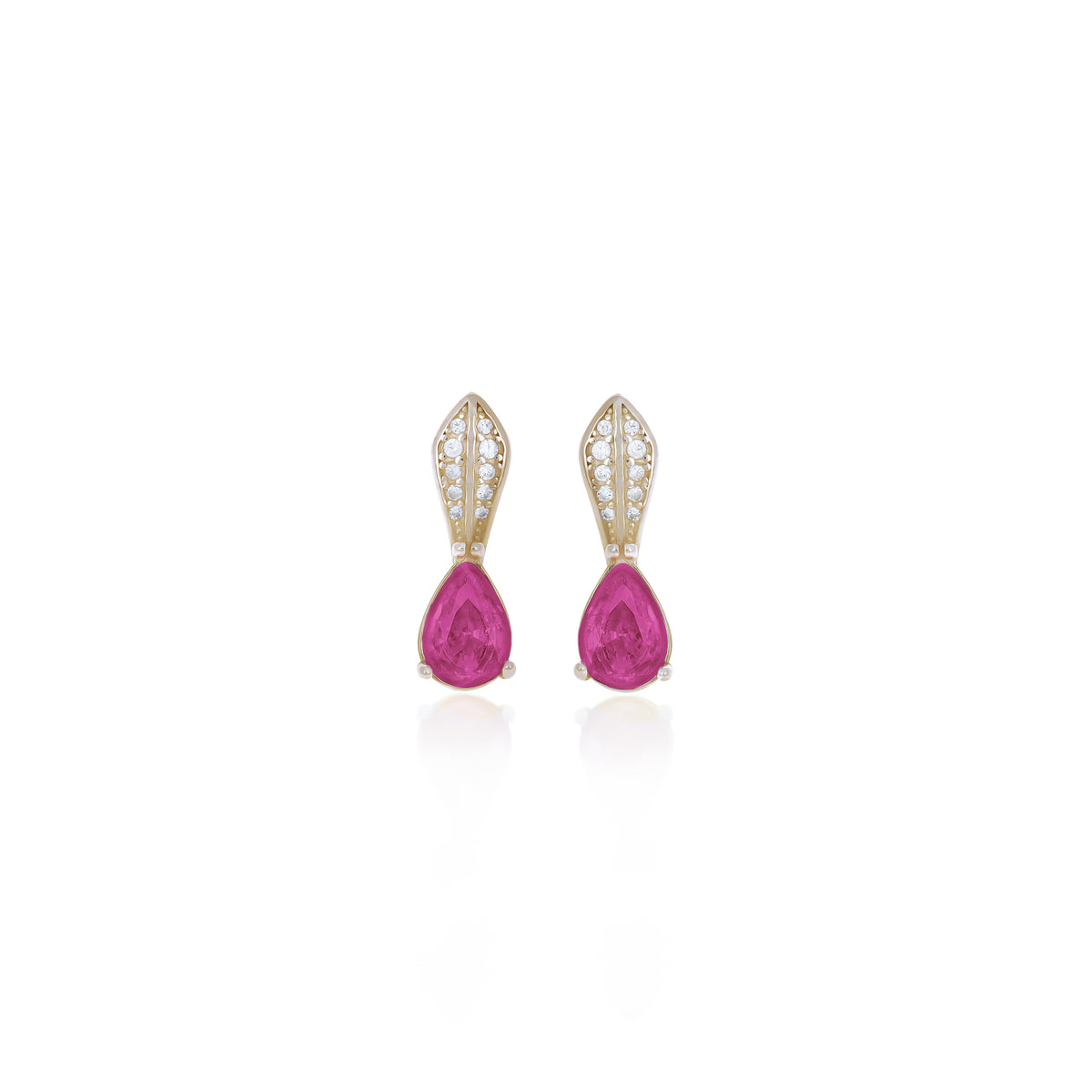 Sterling Silver Teardrop Birthstone Drop Earrings