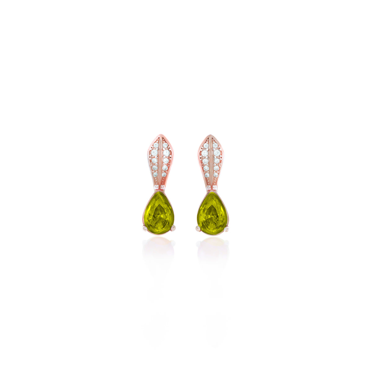 Sterling Silver Teardrop Birthstone Drop Earrings